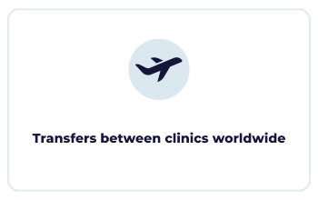 Transfers between clinics worldwide