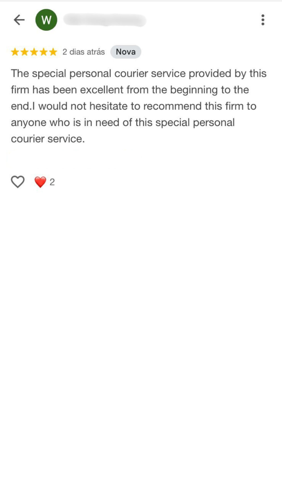 Successful IVF treatment client sharing her testimony about our company's safety and care in transporting embryos.