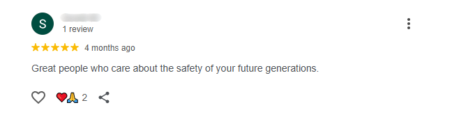 Successful IVF treatment client sharing her testimony about our company's safety and care in transporting embryos.